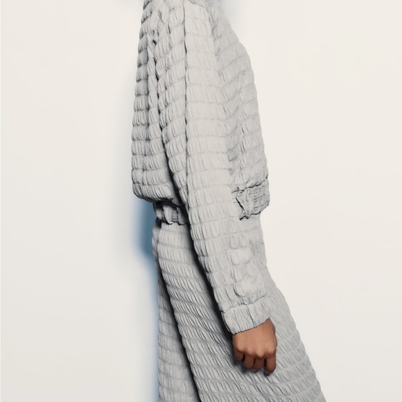 Zara textured weave bomber jacket - Picture 6 of 6